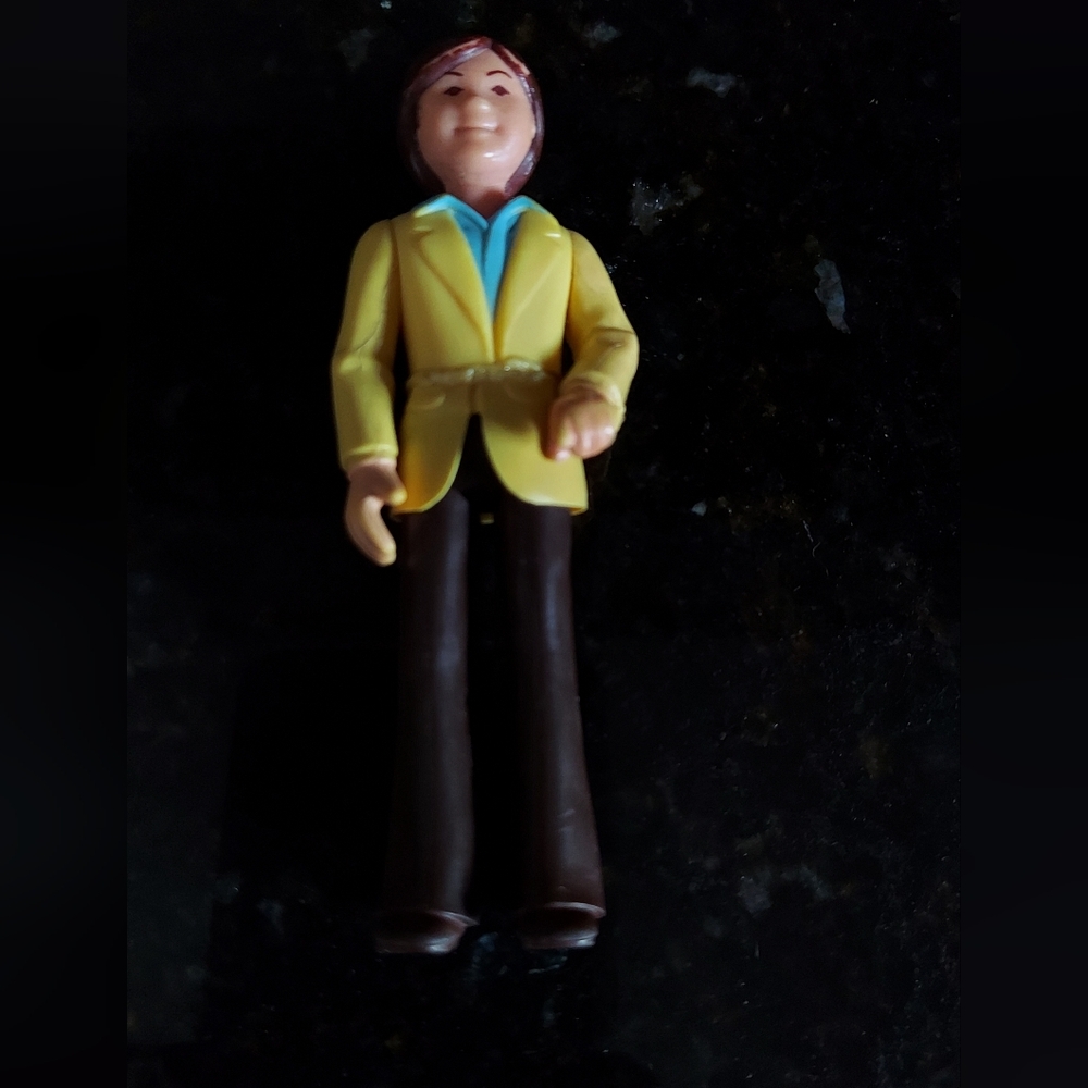 Fisher-Price Yellow Jacket Doll with Blue Shirt
